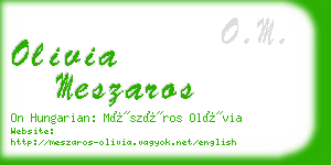 olivia meszaros business card